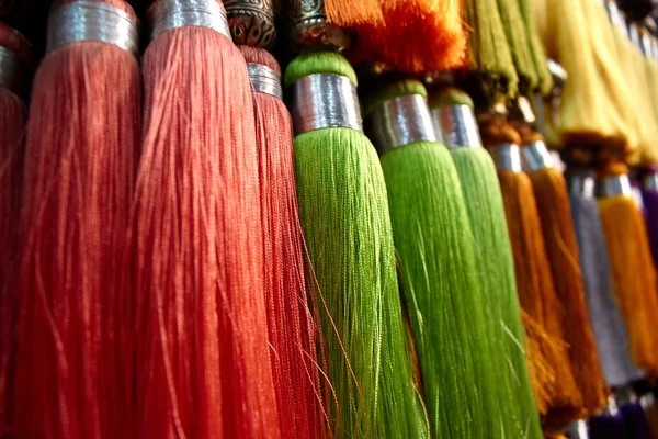 Colored fringes, Marocco — Stock Photo, Image