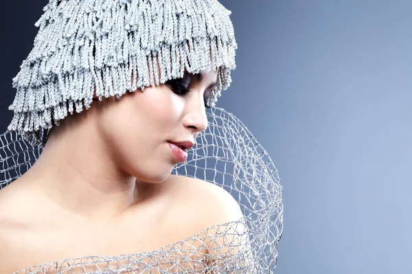 Retrato de una mujer de invierno —  Fotos de Stock