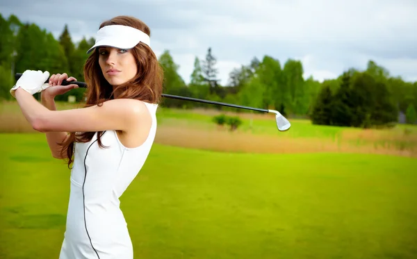 여자 골프 — 스톡 사진