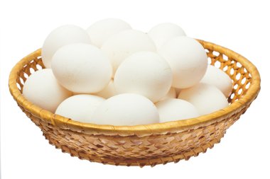 Sepette beyaz yumurtalar