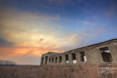 Ukraynalı doğa manzara. HDR