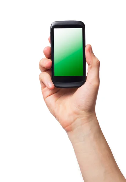Мобильный телефон (смартфон с сенсорным экраном ) — стоковое фото