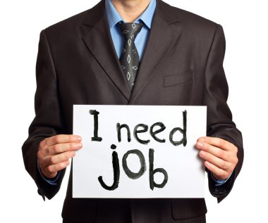 Businessman a need job clipart