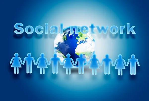 Sociaal netwerk concept — Stockfoto