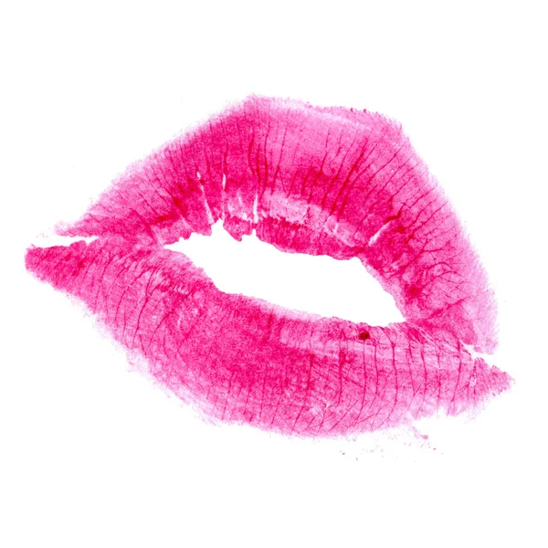 Selo de beijo de mulher — Fotografia de Stock