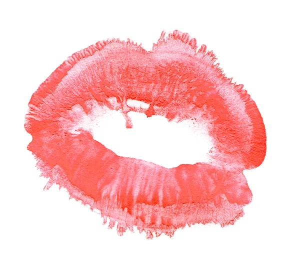 Ženské polibek razítko — Stock fotografie