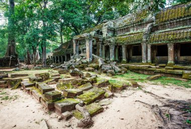 Antik khmer Budist tapınağı angkor wat kompleksi içinde