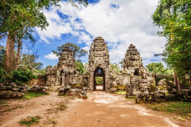 Antik khmer Budist tapınağı angkor wat kompleksi içinde