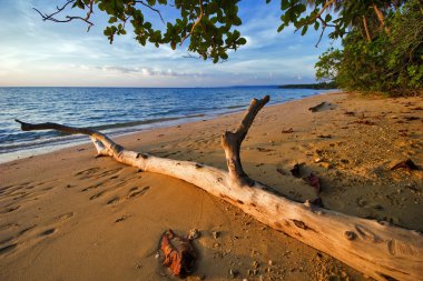 renkli sunset Beach