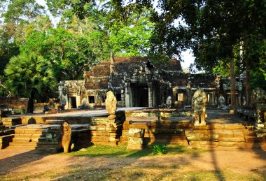 Antik khmer Budist tapınağı angkor wat kompleksi içinde