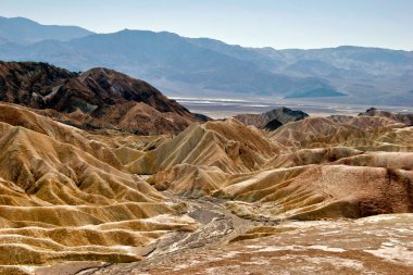 Lifeless landscape of the Death Valley clipart