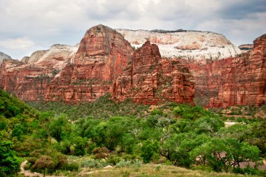 zion canyon yamaçları. Utah. ABD.