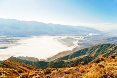 View on landscape of the Death Valley clipart