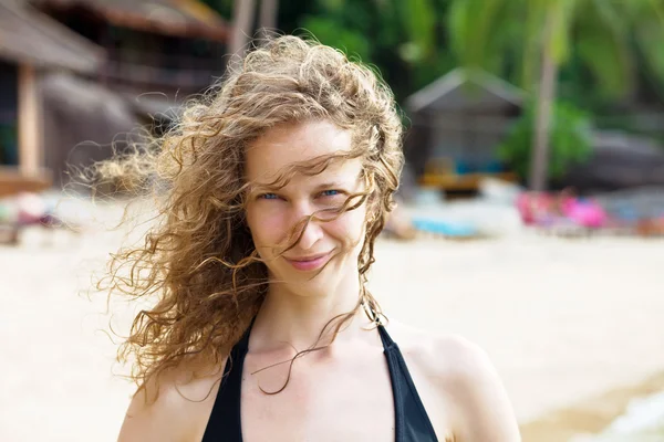 Stock image Woman at the tropical beach