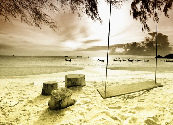 Exotisk tropisk strand. — Stockfoto
