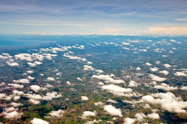 stock image Aerial view of farmland