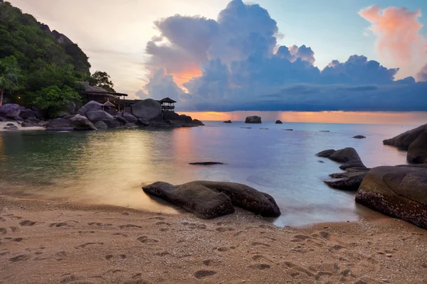 Tropiska färgglada sunset. — Stockfoto