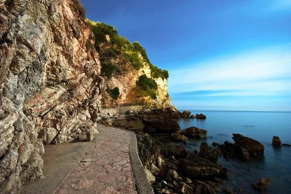 stock image Night landscape with the sea