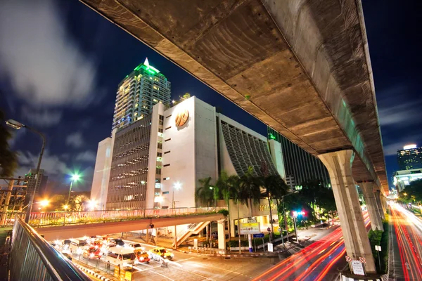 Iluminación nocturna de Bangkok — Foto de Stock