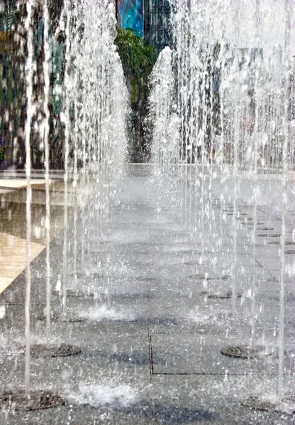 Fontana astratta a getto — Foto Stock