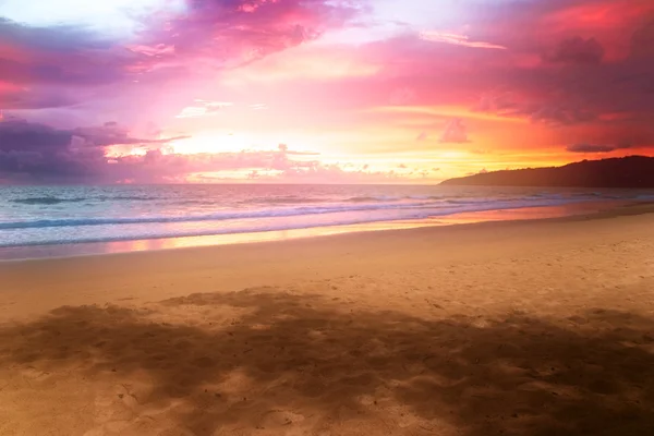 stock image Tropical colorful sunset.