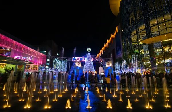 Ночное освещение Бангкока — стоковое фото