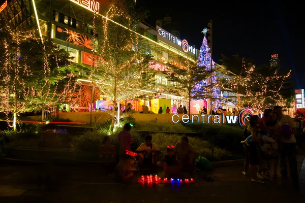 Malam iluminasi Bangkok — Stok Foto
