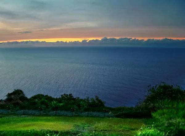 在大岛上的日落。夏威夷 — 图库照片