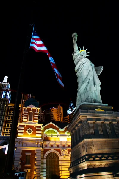 Stock image A replica of the Statue of Liberty lays outside the New York New