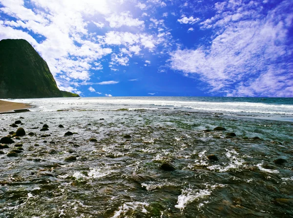 Переглянути на березі океану, на великий острів. Гаваї — стокове фото
