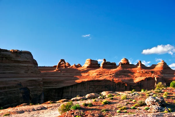 stock image Sunny day in Arches Canyon