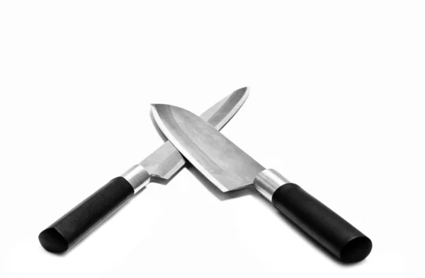 Asian knifes isolated on white — Stock Photo, Image