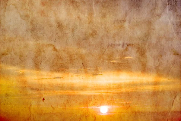 Grunge imagen del cielo puesta del sol — Foto de Stock