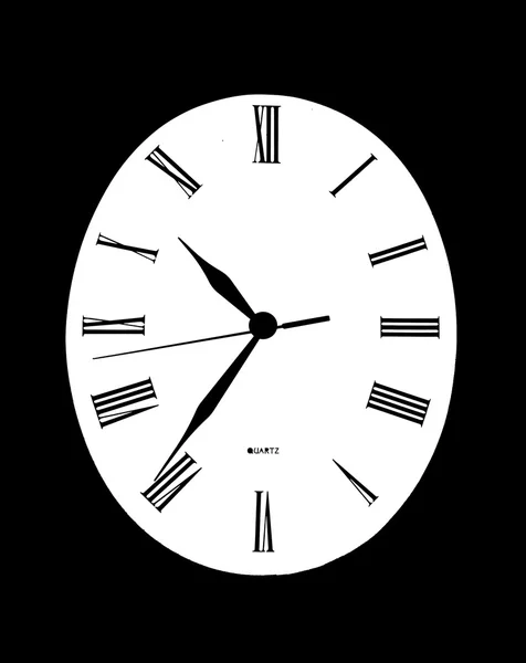 Abstrakte Uhr auf weiß — Stockfoto