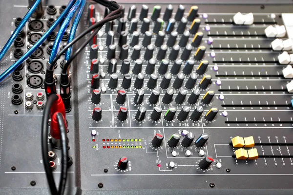 Audio geluid mixer — Stockfoto