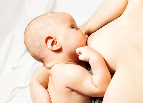 Küçük bebek emzirme — Stok fotoğraf