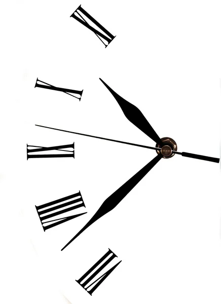 Relógio abstrato sobre branco — Fotografia de Stock