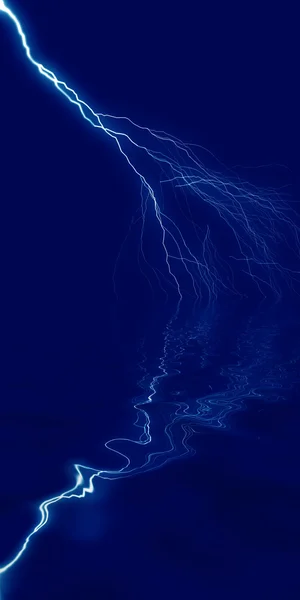 stock image Lightning above the sea