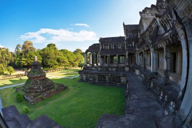 Antik khmer Budist tapınağı angkor wat kompleksi içinde