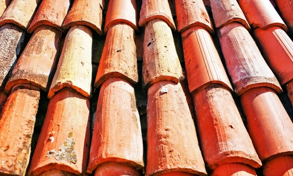 Vista del techo rojo — Foto de Stock