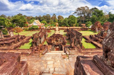 Antik khmer Budist tapınağı angkor wat kompleksi içinde