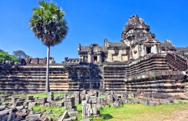 Antik khmer Budist tapınağı angkor wat kompleksi içinde