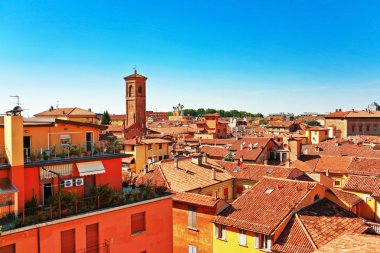 View of red roofs in Florence. Italy clipart