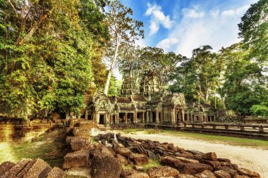 Antik khmer Budist tapınağı angkor wat kompleksi içinde