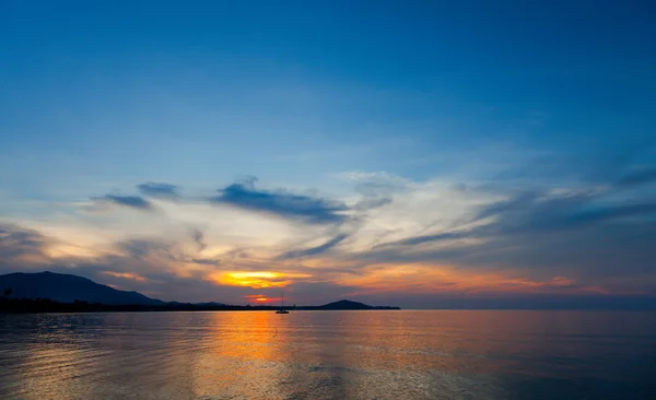 Sonnenuntergang und Meer — Stockfoto