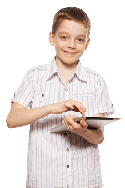 Bambino con un PC Tablet — Foto Stock