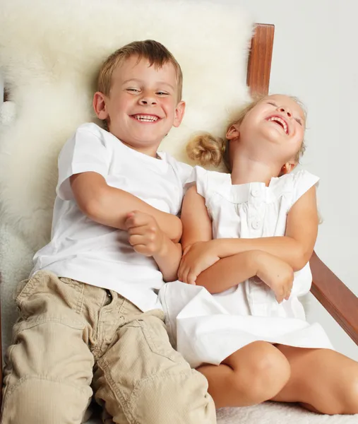 Brother with sister — Stock Photo, Image