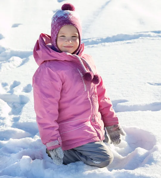 冬天的女孩 — 图库照片