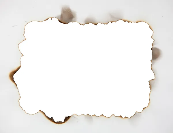 Scorched frame on paper — Stock Photo, Image