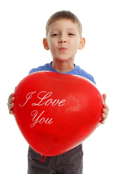 Boy with ballon — Stock Photo, Image